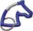 Breloczek-karabińczyk głowa konia niebieski