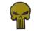KAMPFHUND - Naszywka Punisher BIG - Gen I - Żółta
