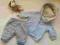 F&amp;F bluza spodenki KOMPLET 50/56cm 0-3 m-ce