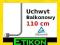 Uchwyt Stojak Balkonowy Czołowy 30/110cm DVB-T SAT