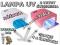 LAMPA UV 36W BIAŁA RÓŻOWA Z WYSYWANĄ TACKĄ TIMER