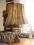 lampa piękna stara porcelana drewno wysoka