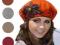 ~melonik~ MODNY BERET MALOWANY HIT 4 kolory