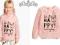 H&amp;M SWETER be HAPPY Z KOTEM 122/128