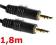 Kabel przewód Jack - Jack 3,5mm Stereo GOLD - 1,8m