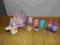 Fisher Price Little People kareta figurki + klocki