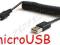Kabel USB - microUSB micro spirala krótki 10-30cm