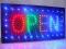 OPEN trb REKLAMA LED NEON BANER