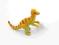 A4260 - 1 Zwierzęta gumowy dinozaur z groszkiem