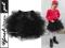 BREEZE spódniczka TUTU TIUL tiulowa czarny 134 NEW