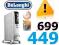 Grzejnik olejowy Delonghi TRD41025T Zegar 24 Termo