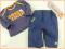 CHEROKEE/GEORGE*Świetne spodenki + bluzeczka*56 cm