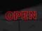 Litery OPEN 50 cm Świecący napis LED