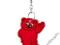 Brelok odblaskowy Miś czerwony R73245.08