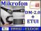 Mikrofon Dynamiczny DM-2.0 + ETUI 08590
