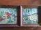 OKAZJA! DWA PIĘKNE STARE HAFTOWANE OBRAZY -S