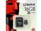 Kingston MicroSD 16GB Class 4 +Adapter SD