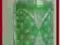 Duży Piękny kryształowy zielony wazon