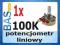 Potencjometr obrotowy 100K _ liniowy