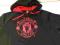 BLUZA MANCHESTER UNITED CZARNA KAPTUR ROZMIAR S