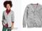 H&amp;M NOWY SWETER KARDIGAN SZARY - R. 146/152