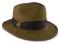 Damski Kapelusz Fedora Brąz Wełna 57cm Elegant