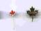 KANADA zestaw 4 odznak dla miłosnika CANADA