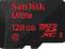 SANDISK 128 GB micro SDXC Class 10 ULTRA 30MBs +SD