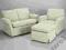 STYLOWY KOMPLET - SOFA + FOTEL + PUFA -