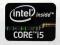 Naklejka Intel CORE i5 Black Oryginalna. (lp.22)