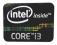 Naklejka Intel CORE i3 Black Oryginalna. (lp.23)