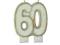 Świeczka 60-tka brokatowa Urodziny Sześćdziesiątka