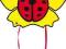 Latawiec dla dzieci Animal Sled Ladybug Biedronka