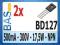 Tranzystor BD127 - 0,5A 17,5W 300V NPN TO126 _2szt