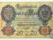 **BANKNOT - Niemcy - 20 Marek 1906 - RZADKI !