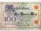 **BANKNOT - Niemcy - 100 Marek 1898 - RZADKI !