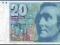 386. Szwajcaria 20 francs 1979-89 st.3+ PIĘKNY