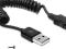 DELOCK Kabel USB AM-USB Micro Spirala 20-60cm