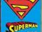 Superman kalendarz metalowy plakat szyld tabliczka