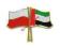 Przypinka pin wpinka POLSKA Emiraty Arabskie