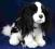 ZOO: maskotka PIES SPANIEL czarny 28cm - 84198 A