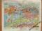 NIEMCY barwna mapa geologiczna 1904 r.