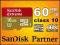 16GB 60MB/s SanDisk EXTREME MICRO SDHC CLASS10 +AD