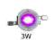 Dioda LED 3W UV (395-400nm)
