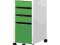 IKEA MICKE komoda na dokumenty biały/zielony