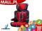 Caretero FOTELIK SPIDER 9-36 kg RED + organizer