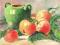 =AKRYL=martwa natura  =OWOCE= 18 x 24  CM=