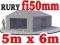 namiot handlowy magazynowy hala 5 x 6 mocna 30 m2