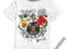 H&amp;M T-shirt biały ANGRY BIRDS - 110/116