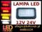 Lampa LED 12V 24V TIR BUS paka ostrzegawcza